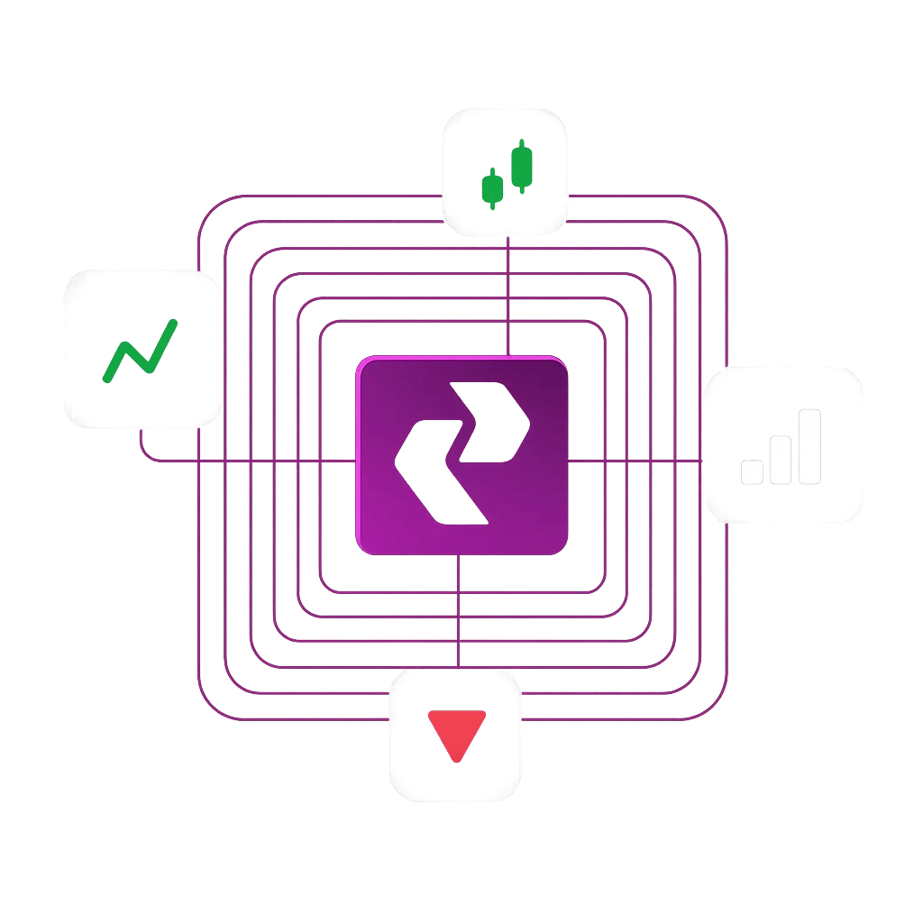 Illustration symbolizing syncing brokers for effortless trading